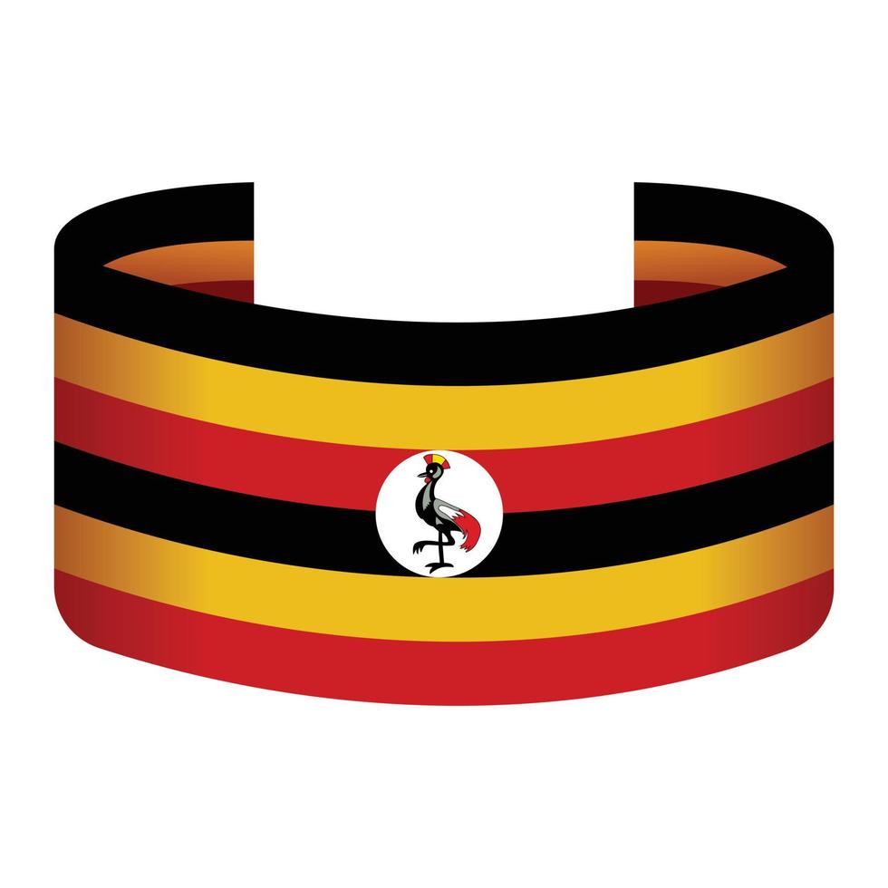 Uganda Kartensymbol Cartoon-Vektor. Tag der Unabhängigkeit vektor