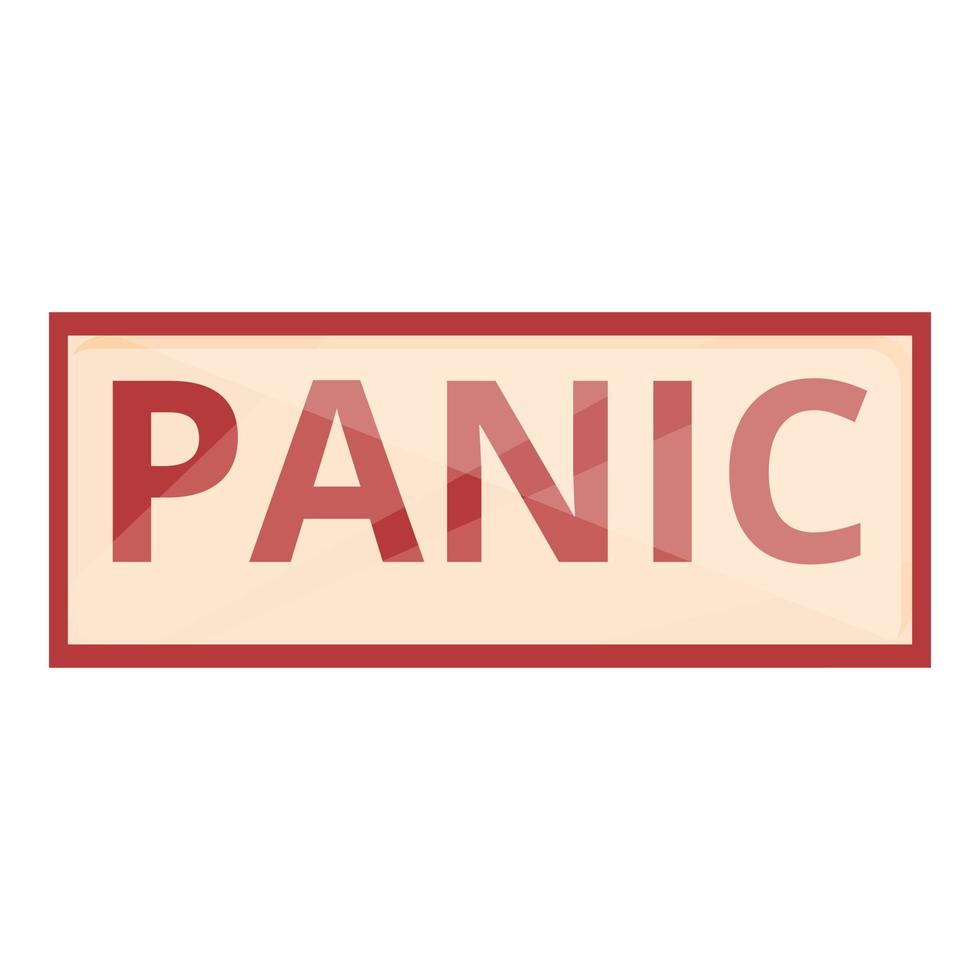 Panik-Symbol-Cartoon-Vektor. Angst Stress vektor