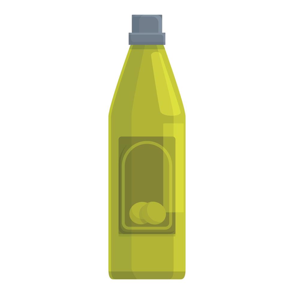 glas flaska oliv olja ikon tecknad serie vektor. jungfrulig mat vektor
