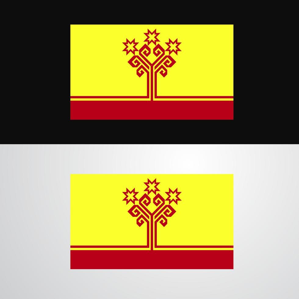 chuvashia flagga baner design vektor