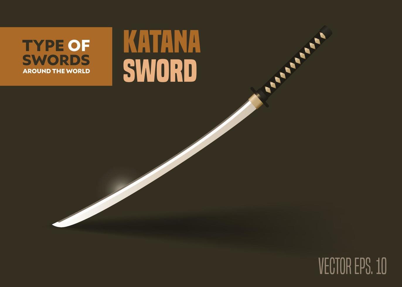 Welt Schwerter Katana vektor