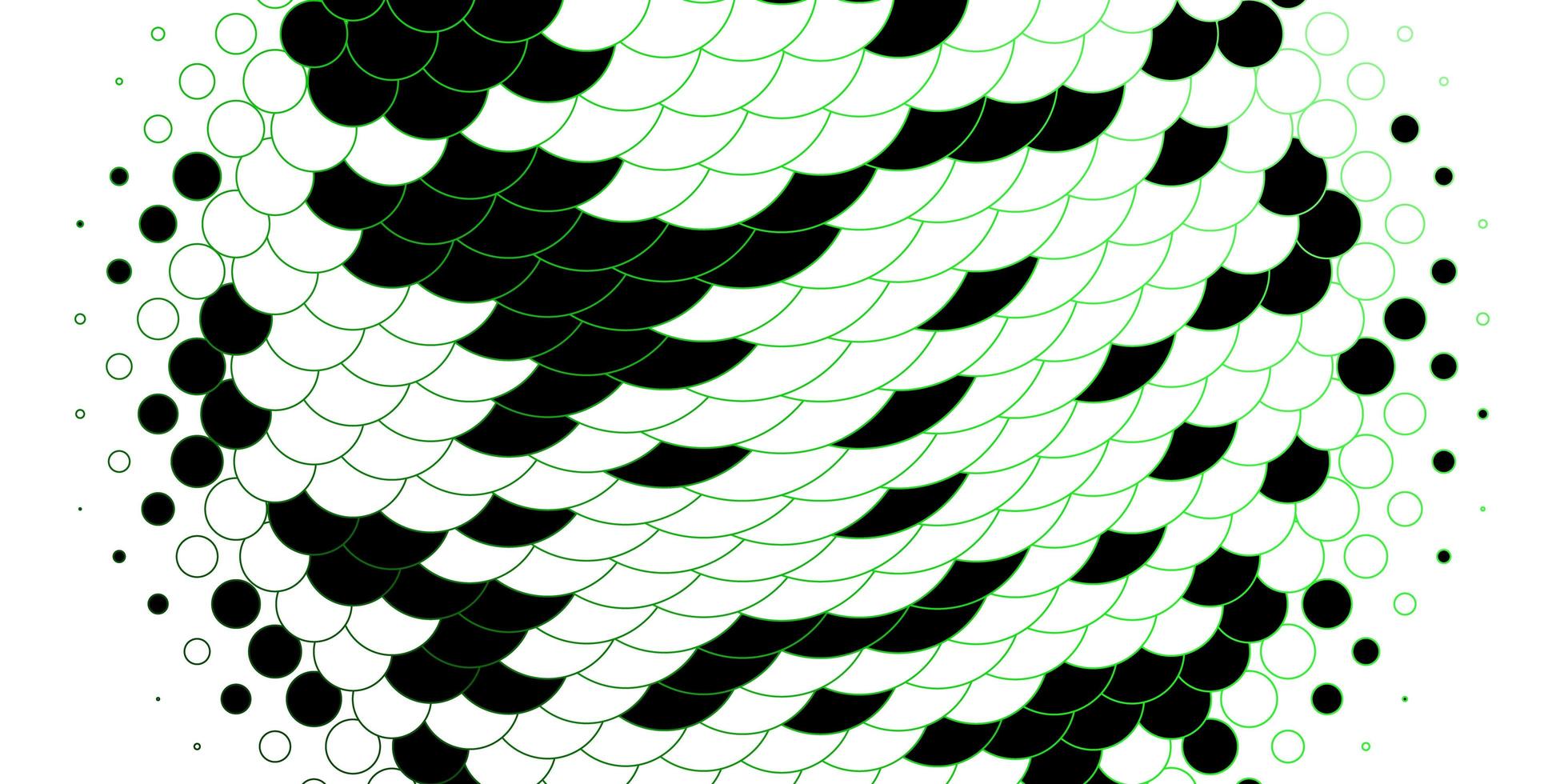 Vorlage mit grün umrandeten Kreisen. vektor