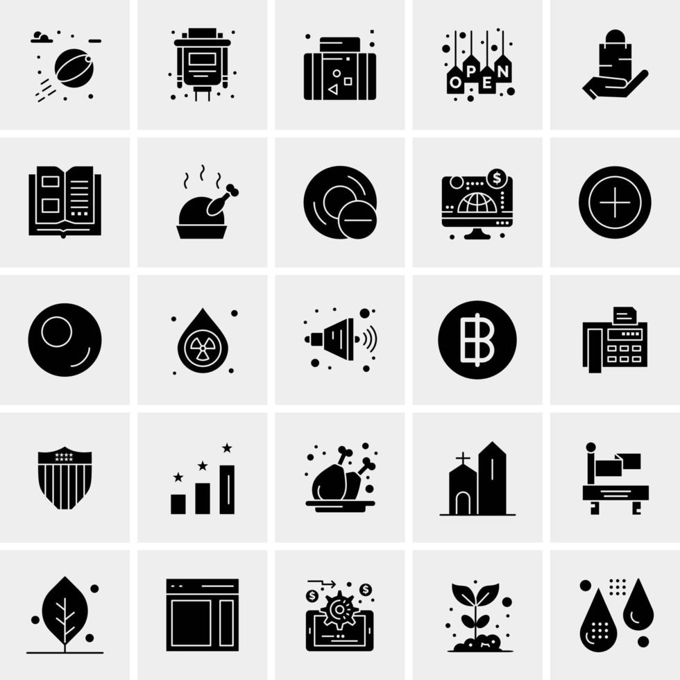 25 universelle Business-Icons Vektor kreative Icon-Illustration zur Verwendung in Web- und Mobilprojekten