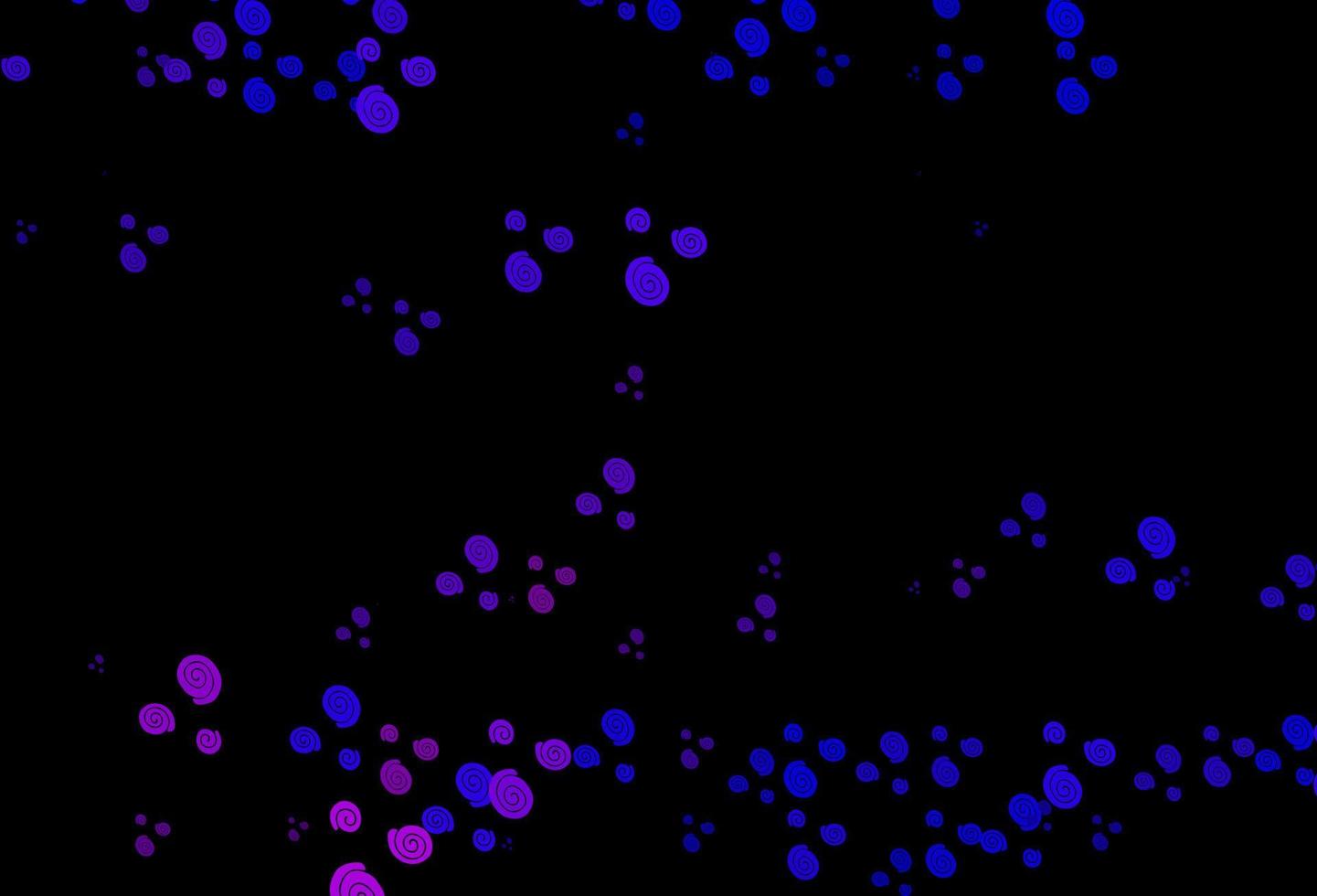 mörkrosa, blå vektorbakgrund med lampformer. vektor