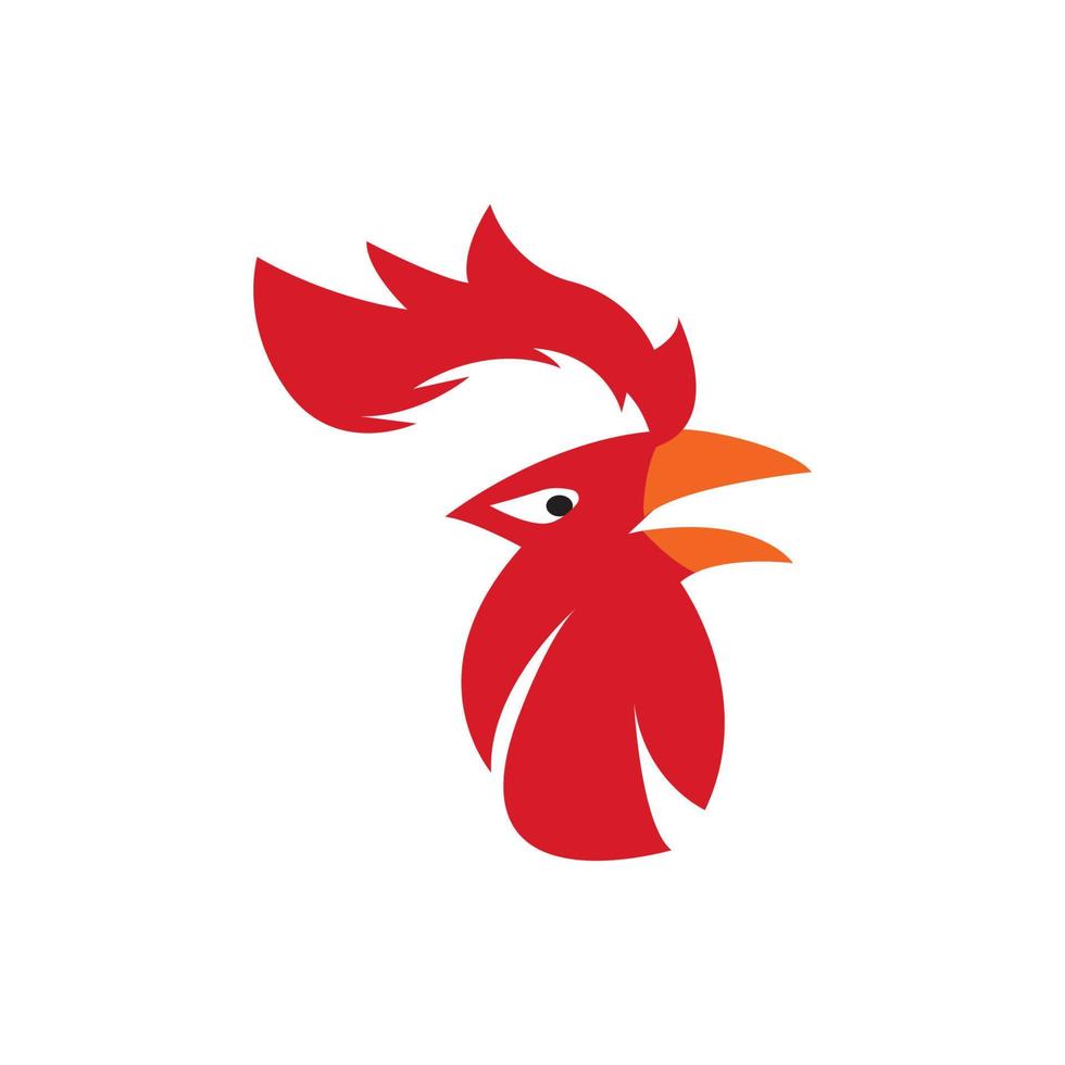 Hahn-Logo-Vorlagenvektor vektor