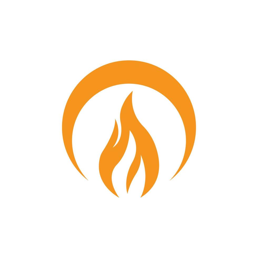 Feuer-Symbol-Logo-Vektor-Design vektor