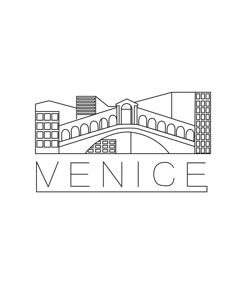vektor illustration av Venedig