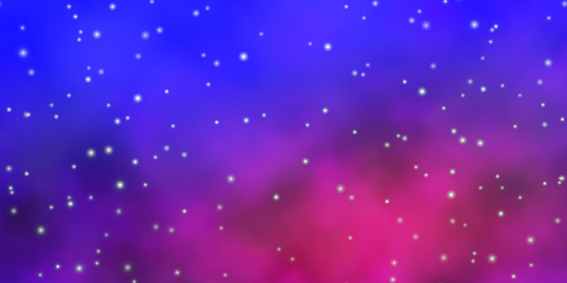 blaue und rosa Schablone mit Sternen. vektor