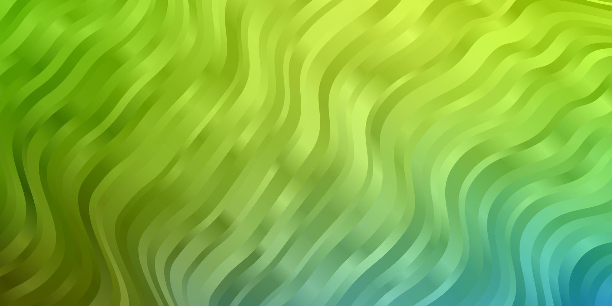 blå och grön bakgrund med kurvor. vektor