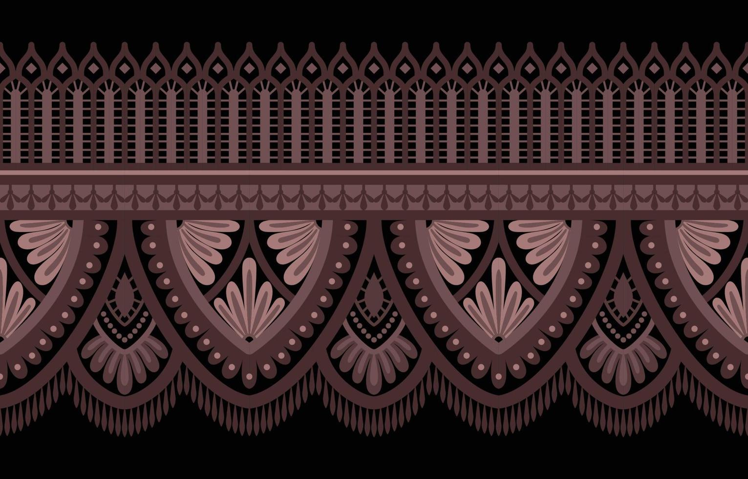 geometrisches ethnisches muster nahtlose blumenfarbe orientalisch. nahtloses Muster. Design für Stoff, Vorhang, Hintergrund, Teppich, Tapete, Kleidung, Verpackung, Batik, Stoffvektorillustration. vektor