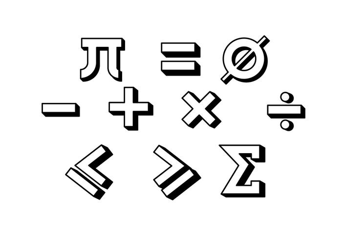 Kostenlos Math Symbol Vektor