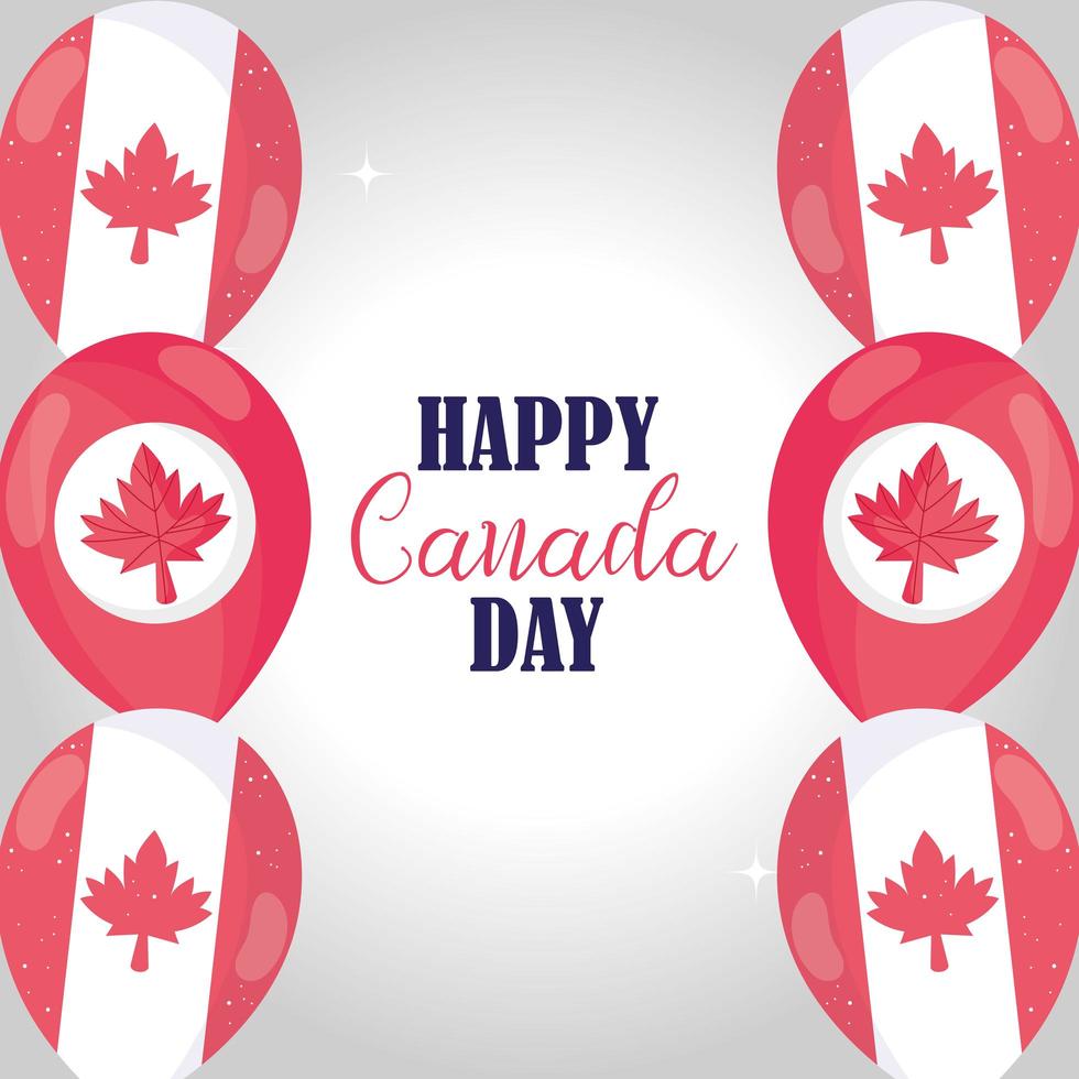 glad Kanada dag firande banner vektor