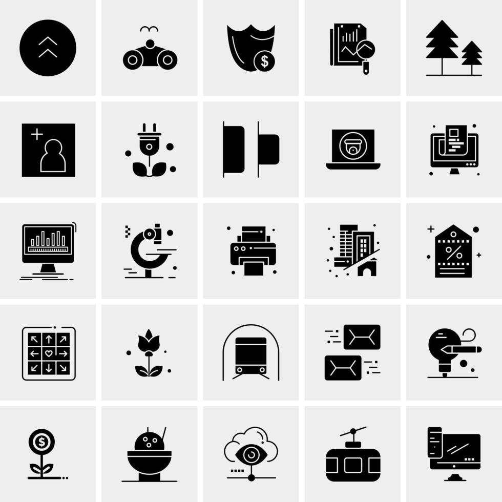 25 universelle Business-Icons Vektor kreative Icon-Illustration zur Verwendung in Web- und Mobilprojekten