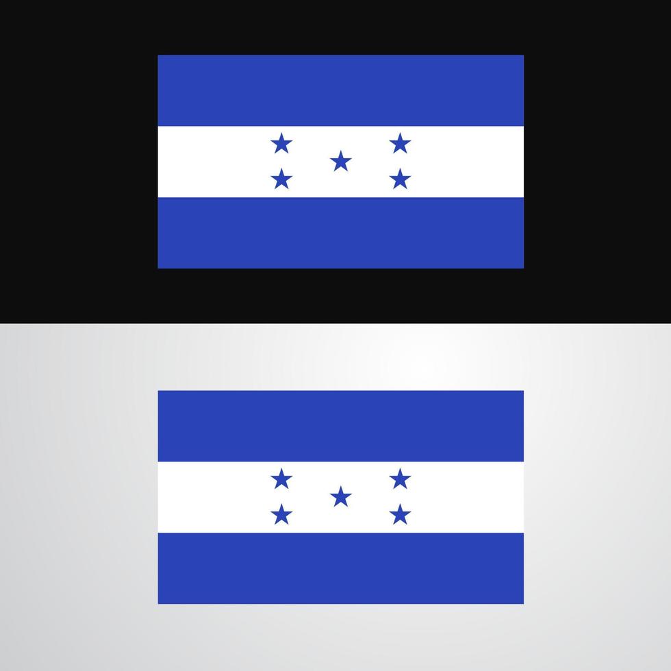 Honduras-Flaggenbanner-Design vektor