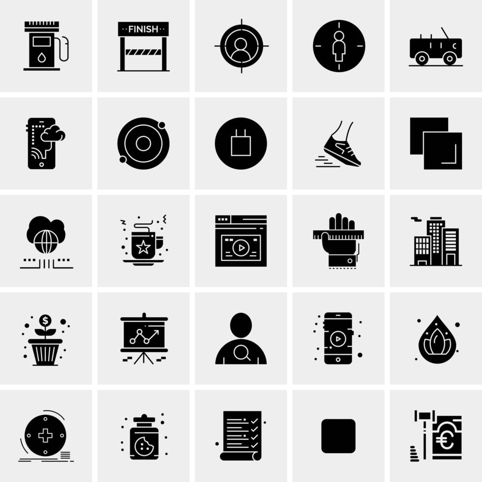 25 universelle Business-Icons Vektor kreative Icon-Illustration zur Verwendung in Web- und Mobilprojekten