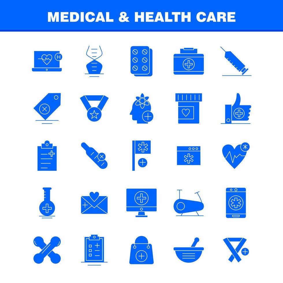 medicinsk och hälsa vård fast glyf ikon för webb skriva ut och mobil uxui utrustning sådan som flaska medicinsk labb sjukhus flagga sjukvård medicinsk sjukhus piktogram packa vektor