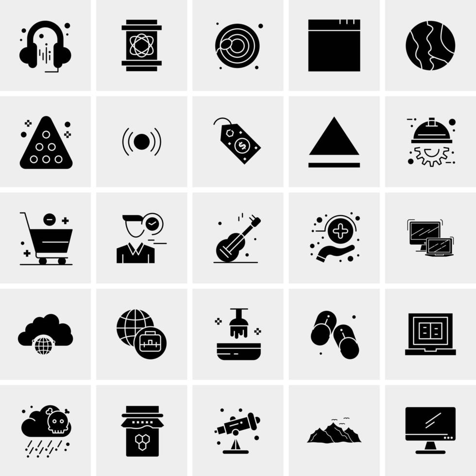 25 universelle Business-Icons Vektor kreative Icon-Illustration zur Verwendung in Web- und Mobilprojekten