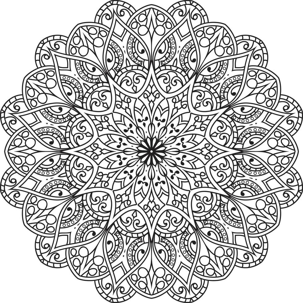 dekoratives Mandala-Design vektor