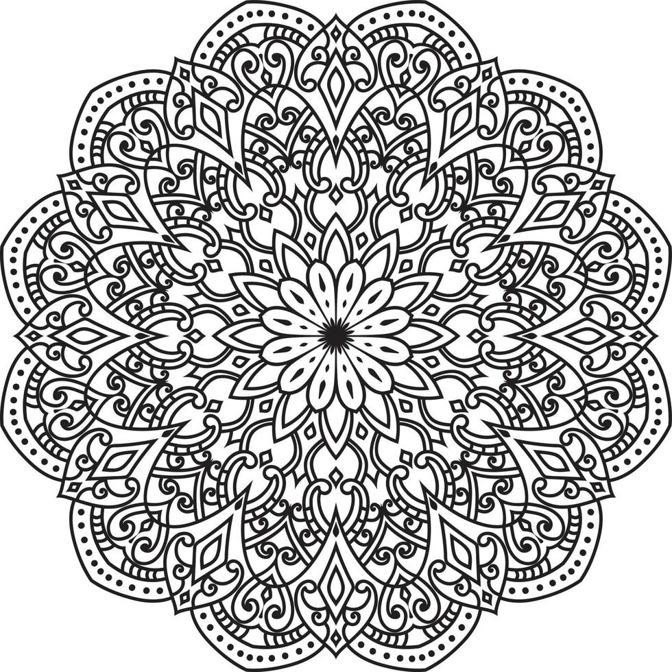 dekorativ mandala design vektor