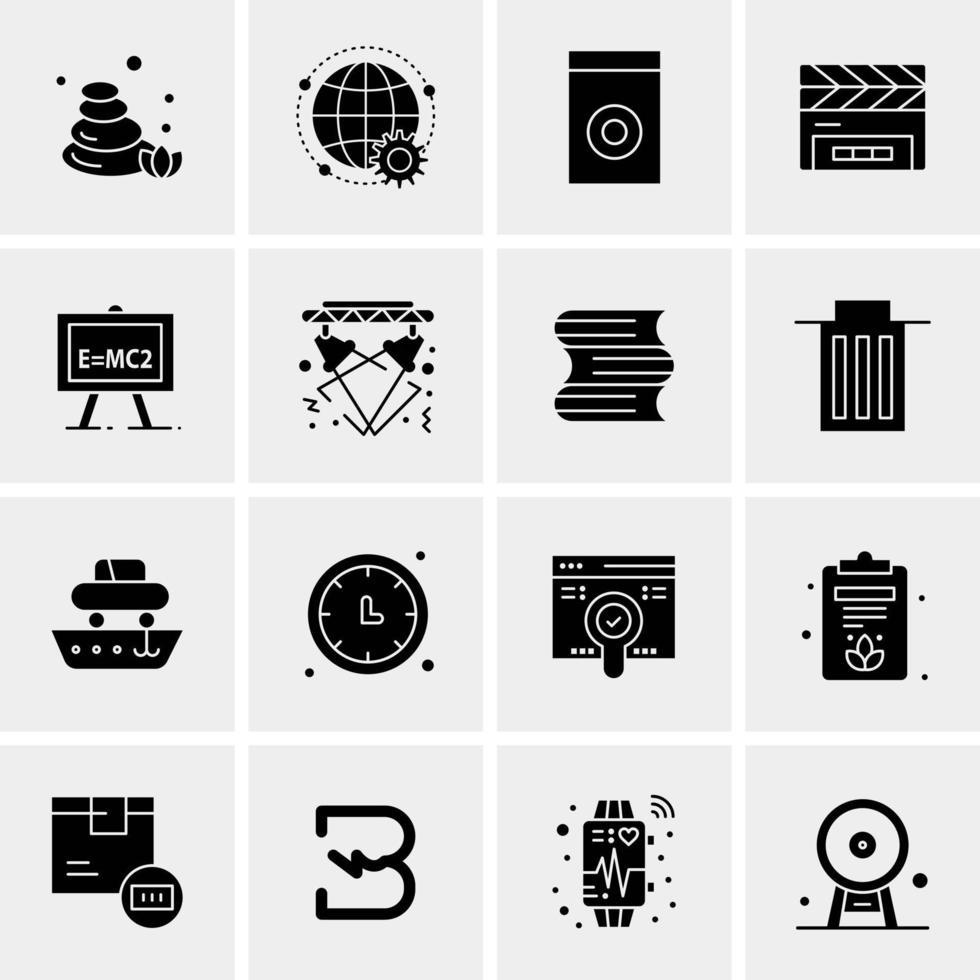 16 universelle Business-Icons Vektor kreative Icon-Illustration zur Verwendung in Web- und Mobilprojekten