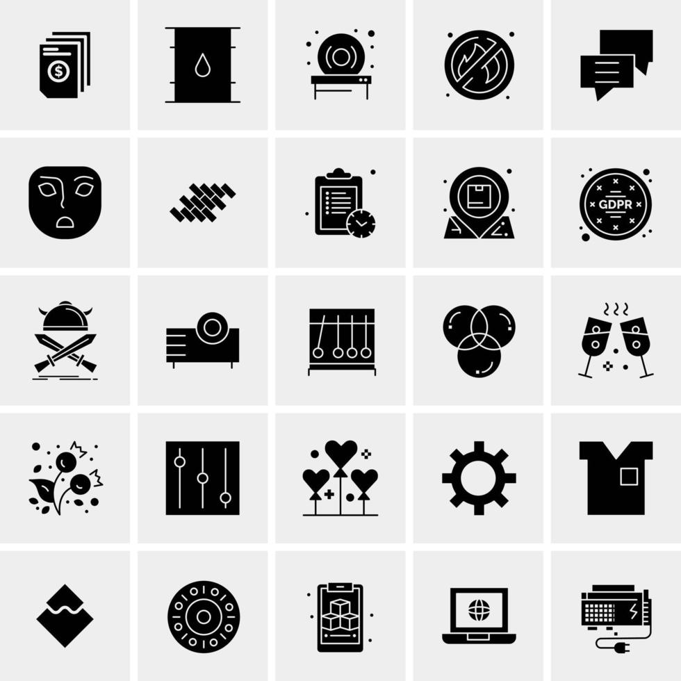 25 universelle Business-Icons Vektor kreative Icon-Illustration zur Verwendung in Web- und Mobilprojekten