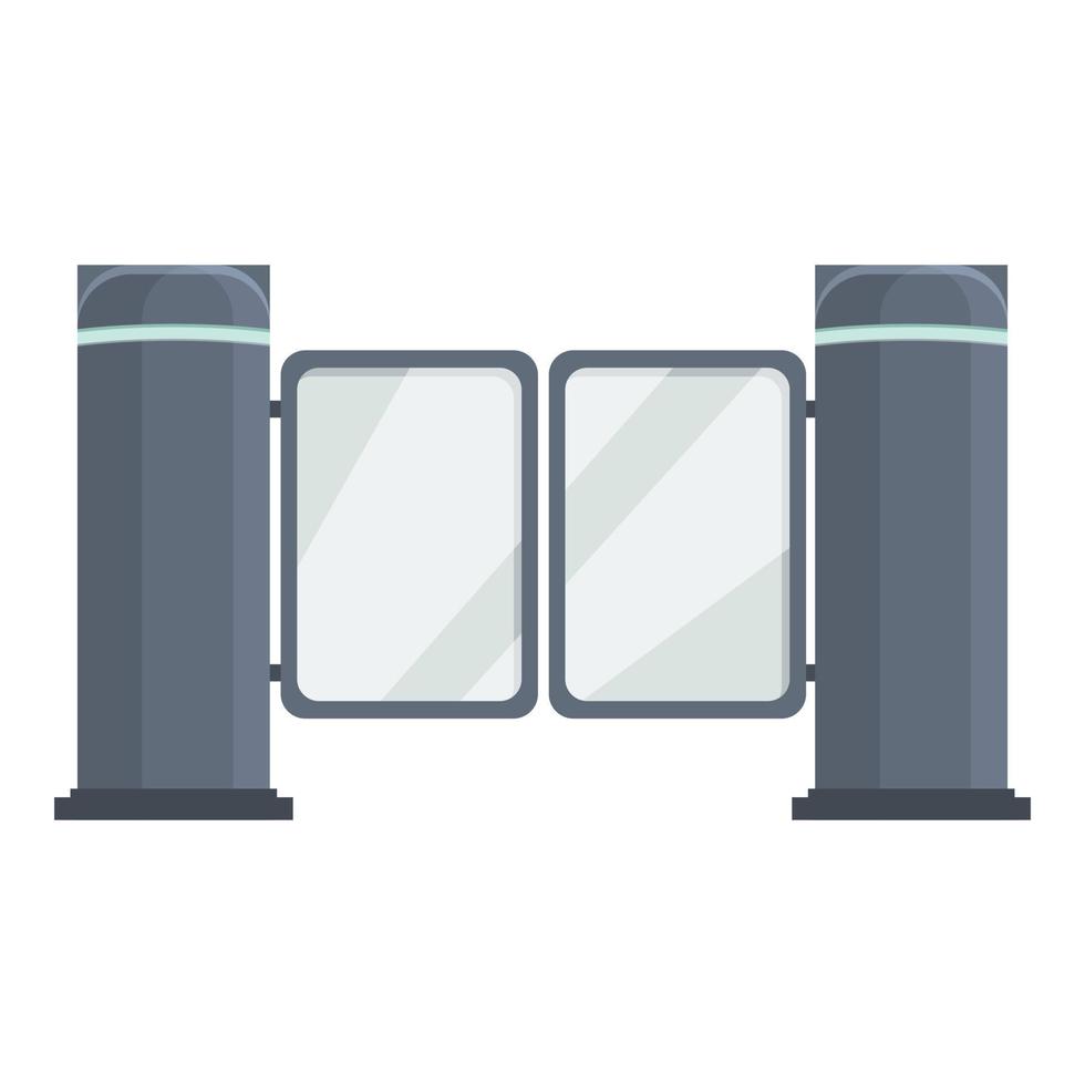 Smart-Gate-Symbol, Cartoon und flacher Stil vektor