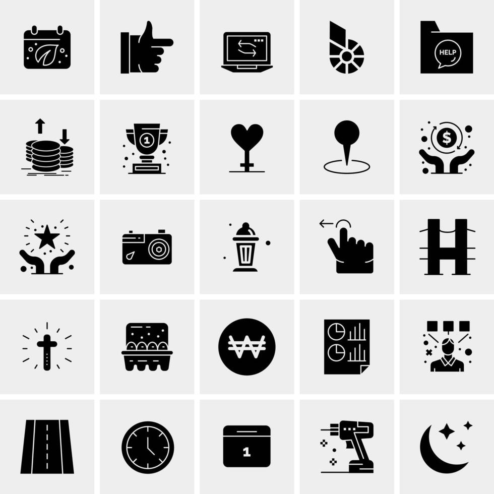 25 universelle Business-Icons Vektor kreative Icon-Illustration zur Verwendung in Web- und Mobilprojekten