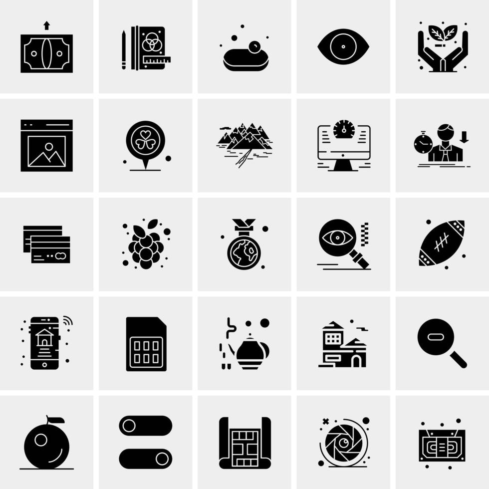 25 universelle Business-Icons Vektor kreative Icon-Illustration zur Verwendung in Web- und Mobilprojekten