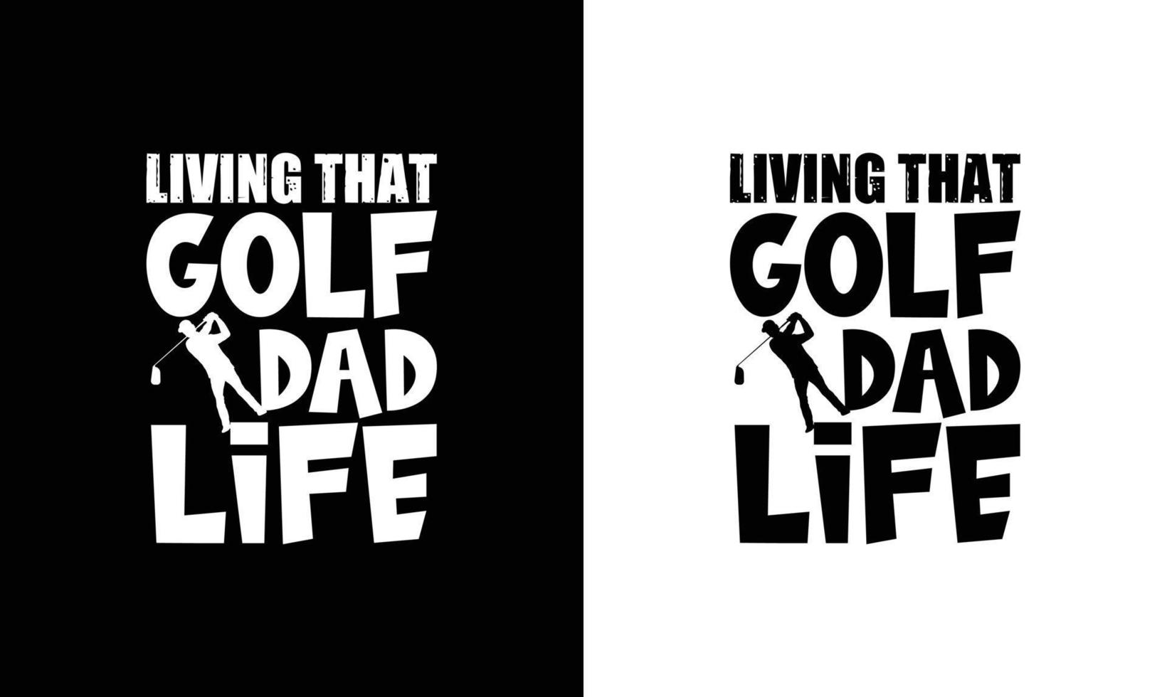 Golf-Zitat-T-Shirt-Design, Typografie vektor