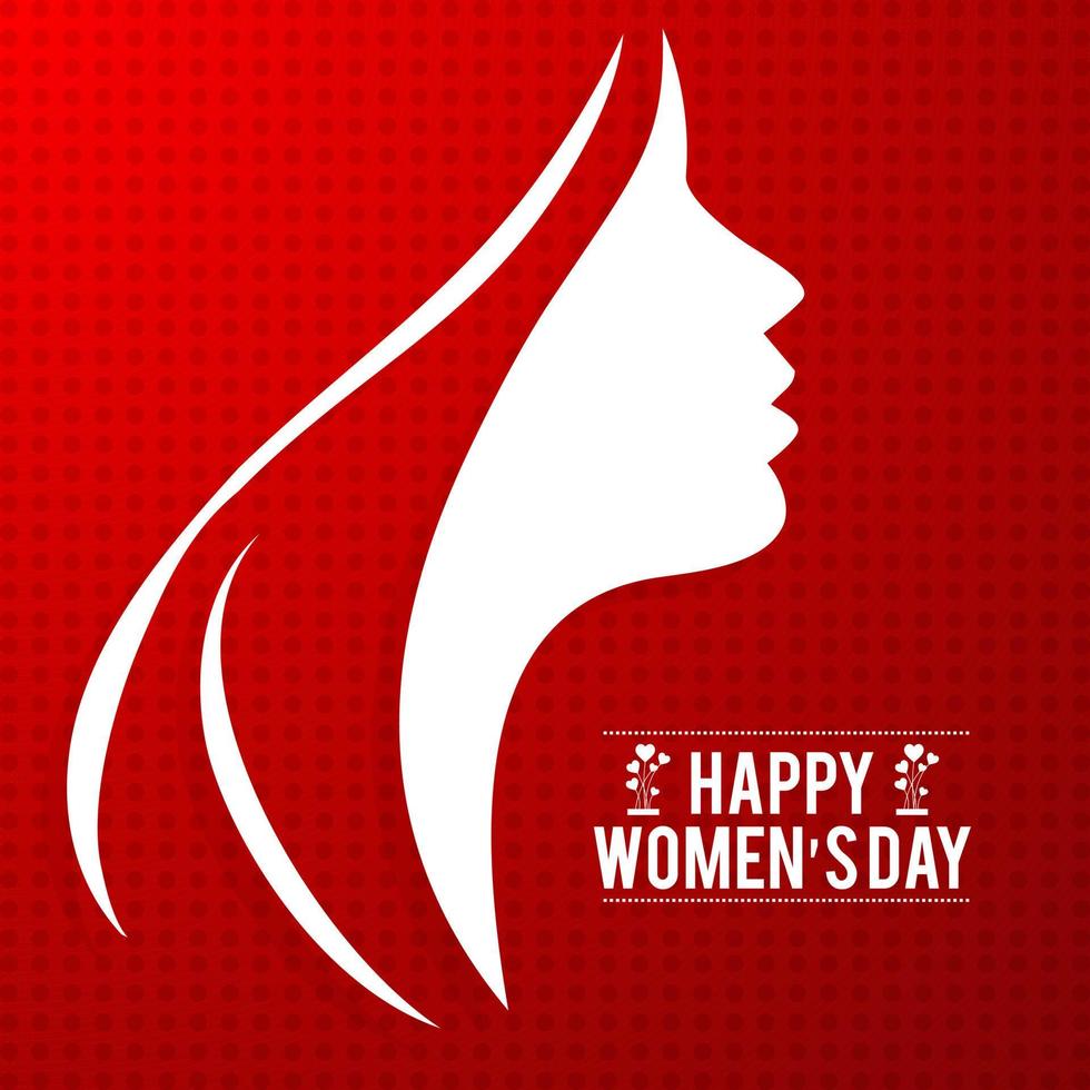 8 Mars logotyp vektor design med internationell kvinnor dag bakgrund