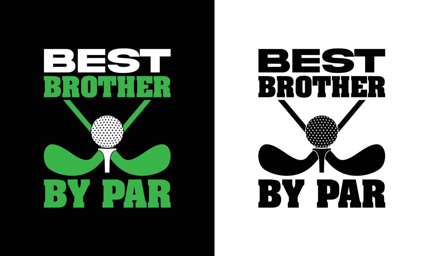 Golf-Zitat-T-Shirt-Design, Typografie vektor