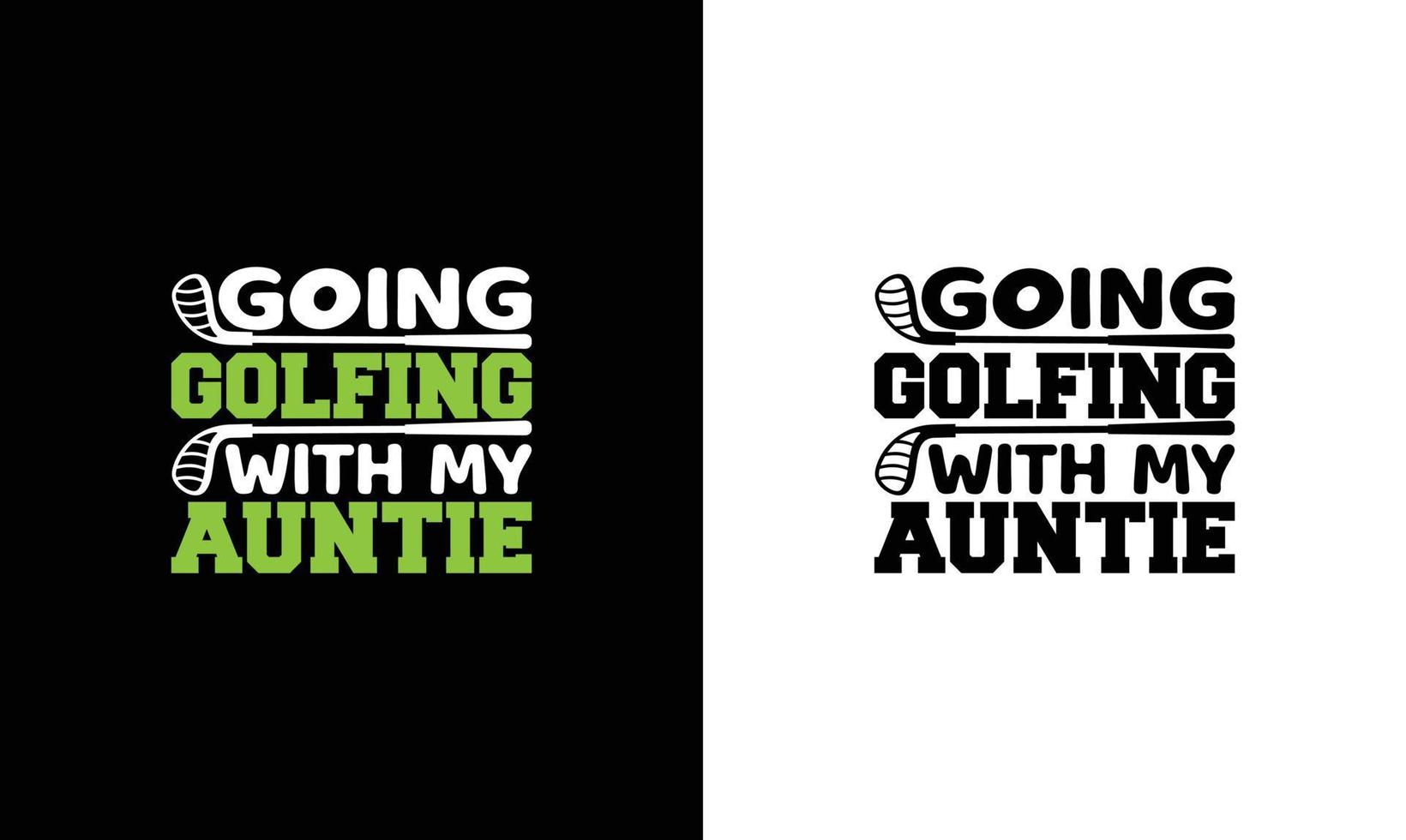 Golf-Zitat-T-Shirt-Design, Typografie vektor