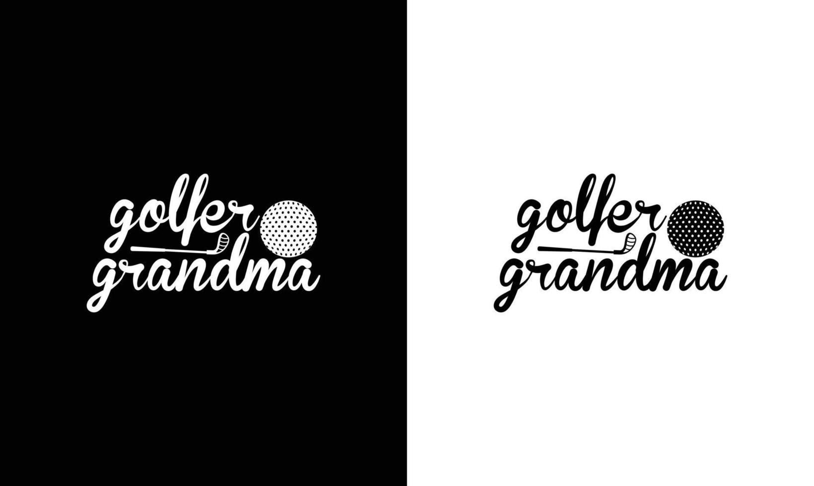 Golf-Zitat-T-Shirt-Design, Typografie vektor