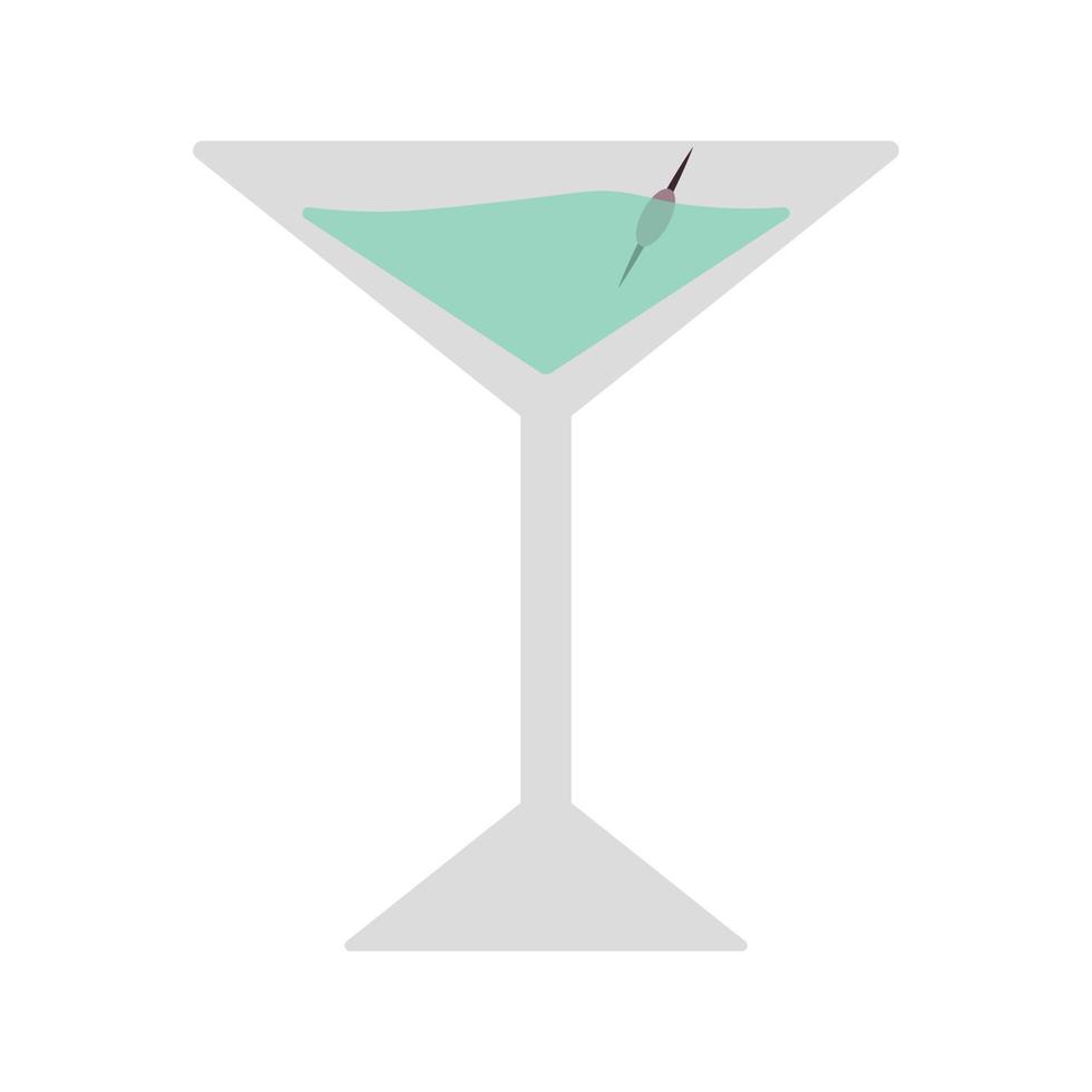 grön cocktail dryck design vektor