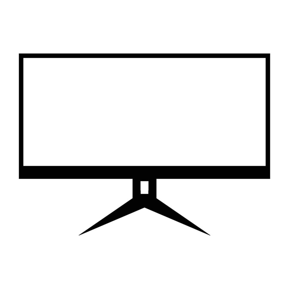 ikon av övervaka dator TV elektronisk. eps 10 vektor