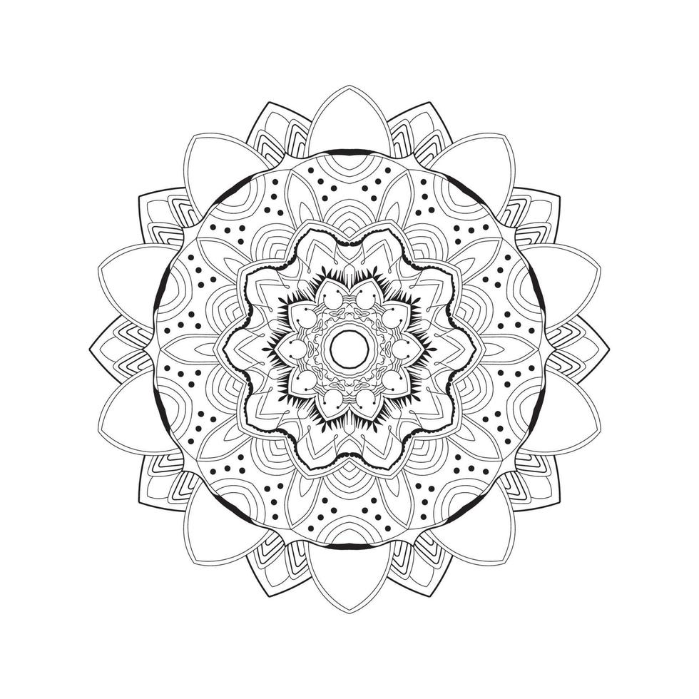 Vektor indischen Mandala-Design-Hintergrund