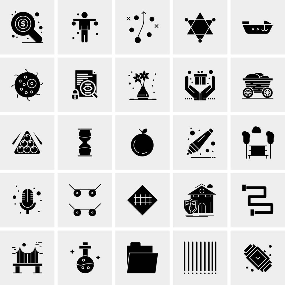 25 universelle Business-Icons Vektor kreative Icon-Illustration zur Verwendung in Web- und Mobilprojekten