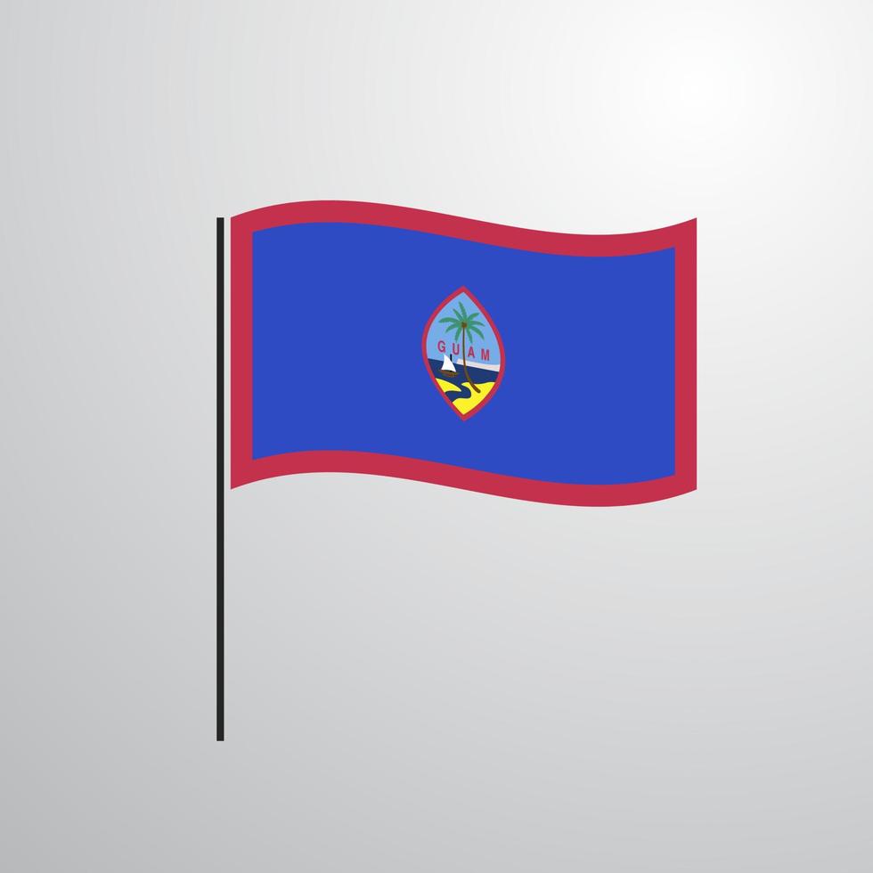 guam viftande flagga vektor