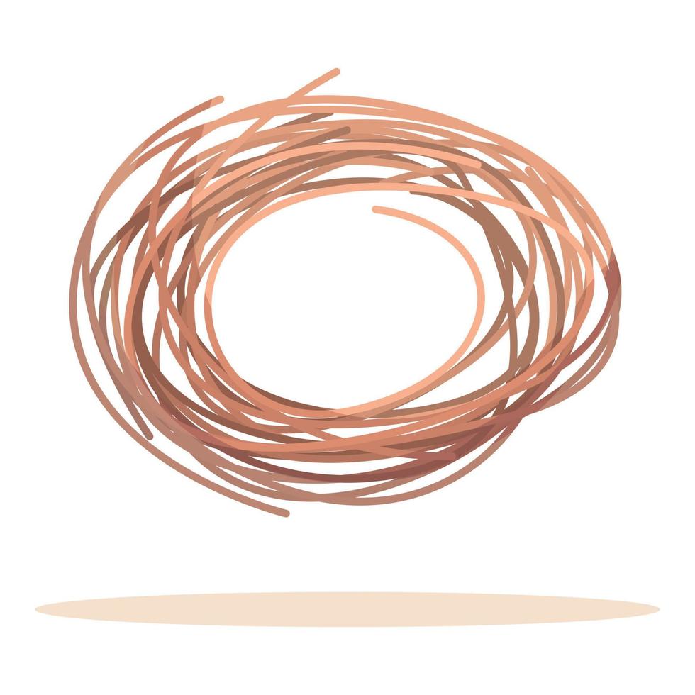 alter Tumbleweed-Symbol-Cartoon-Vektor. Wüstenkraut vektor
