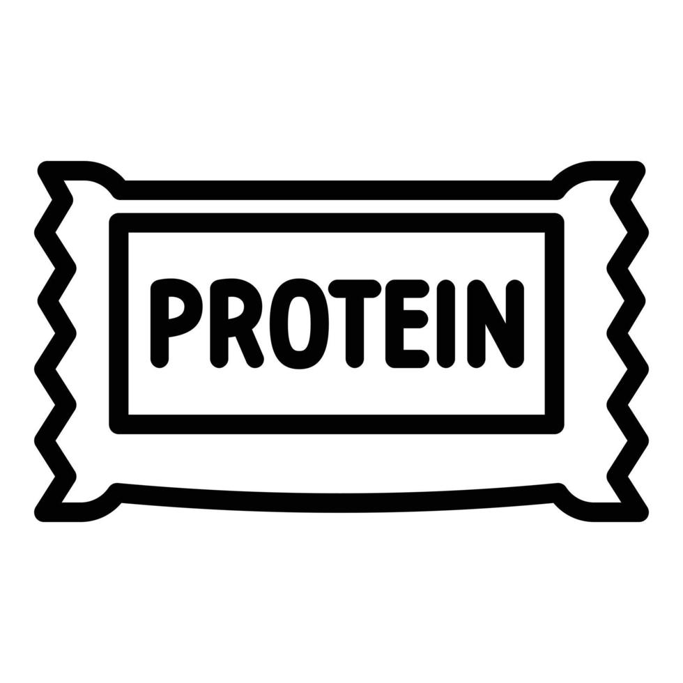 Symbol für Proteinriegel, Umrissstil vektor