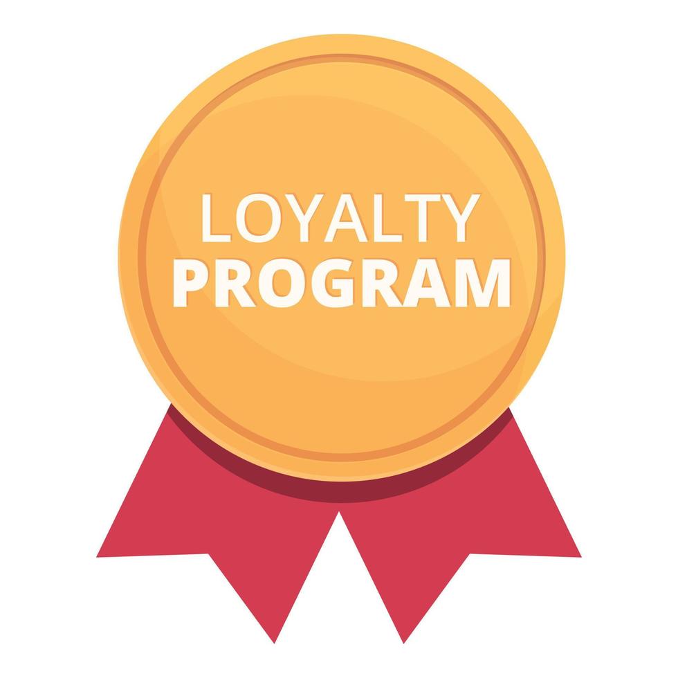 emblem lojalitet program ikon tecknad serie vektor. kund kort vektor