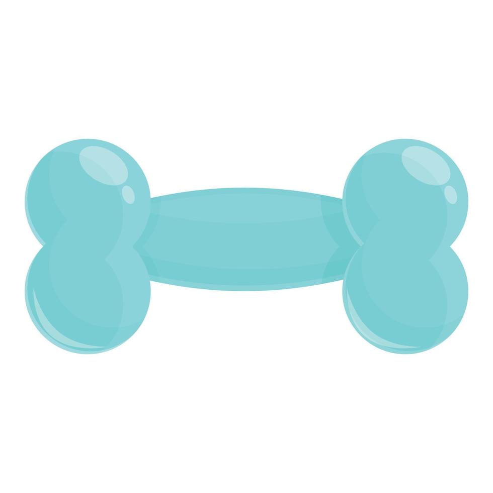 Gummi-Hundeknochen-Symbol Cartoon-Vektor. Katzenfutter vektor