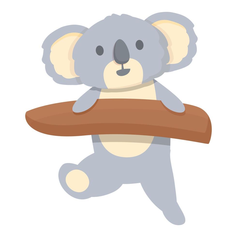 koala spelar ikon tecknad serie vektor. Australien djur- vektor