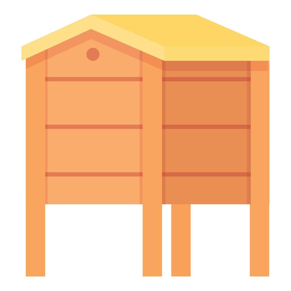 Bienenstock Haus Symbol Cartoon Vektor. Honigbiene vektor
