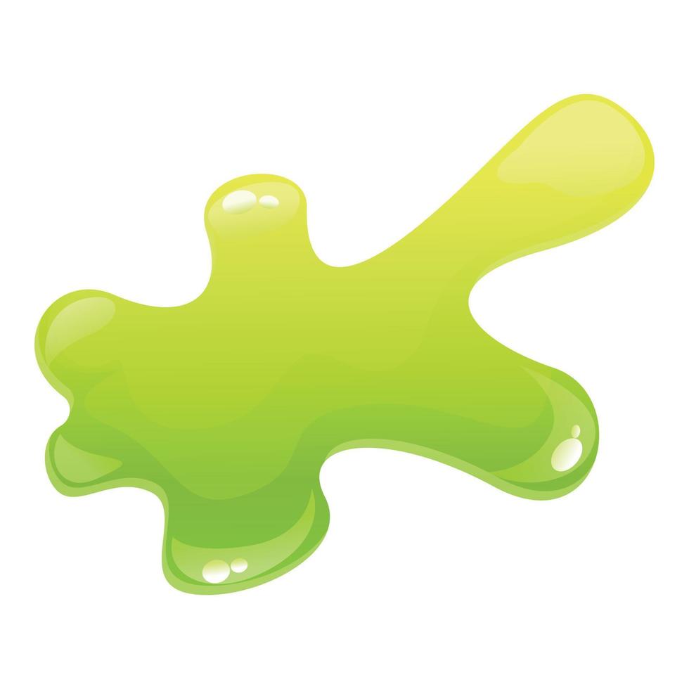 grüner Schleim-Symbol Cartoon-Vektor. Tropfen spritzen vektor