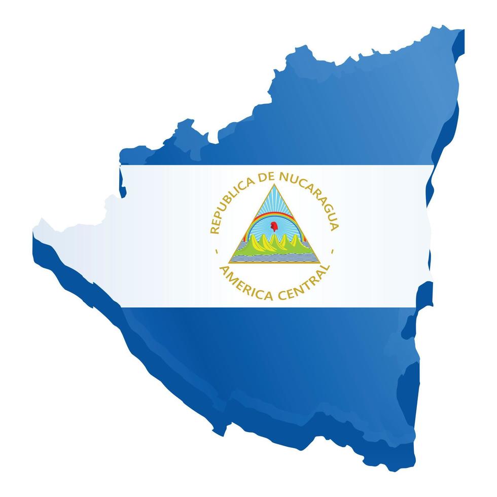 nicaragua landmärke ikon tecknad serie vektor. oberoende flagga vektor