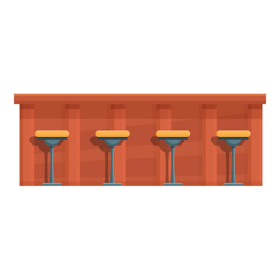 Möbel Bar Theke Symbol, Cartoon-Stil vektor