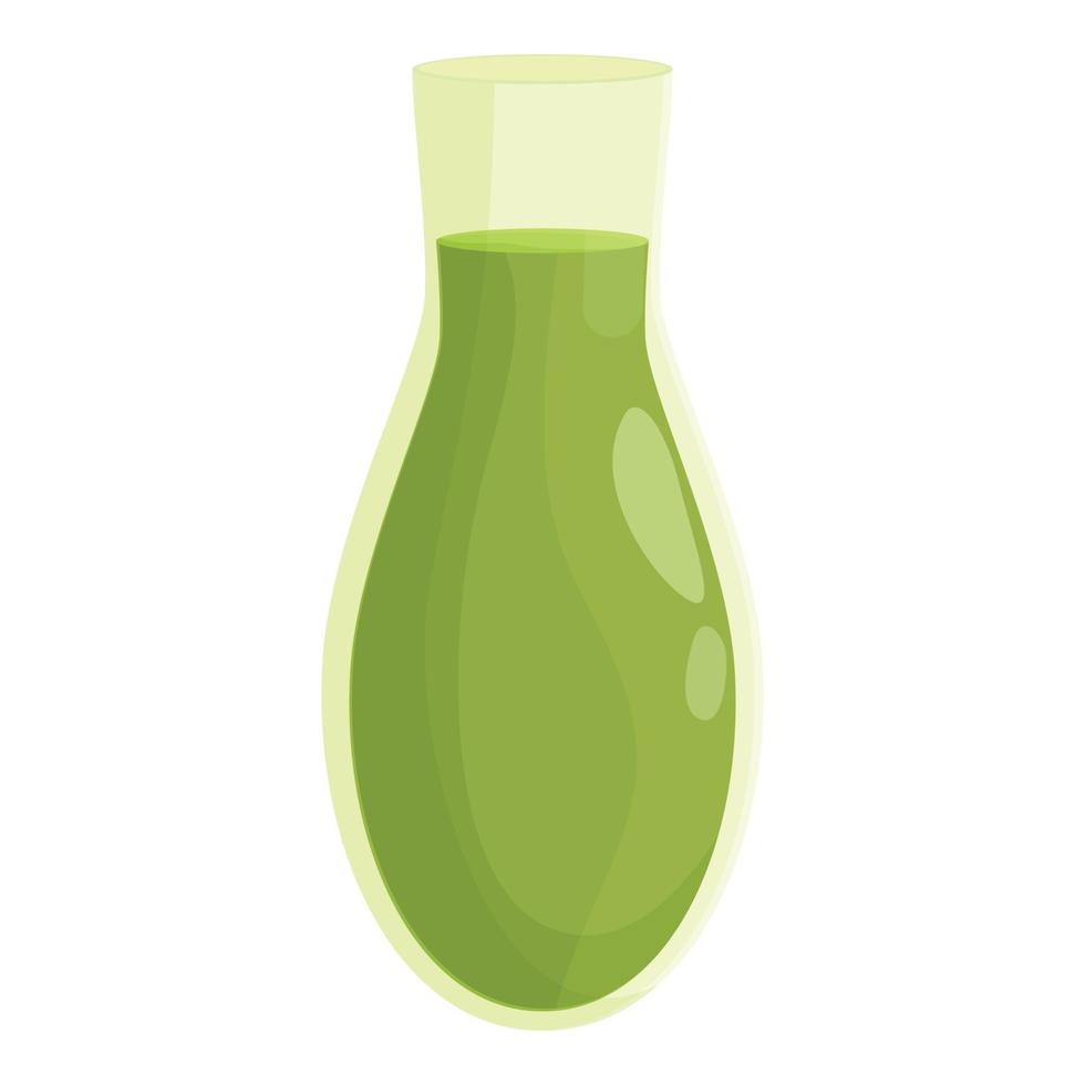 Spirulina Reagenzglas Symbol Cartoon Vektor. Algenpflanze vektor