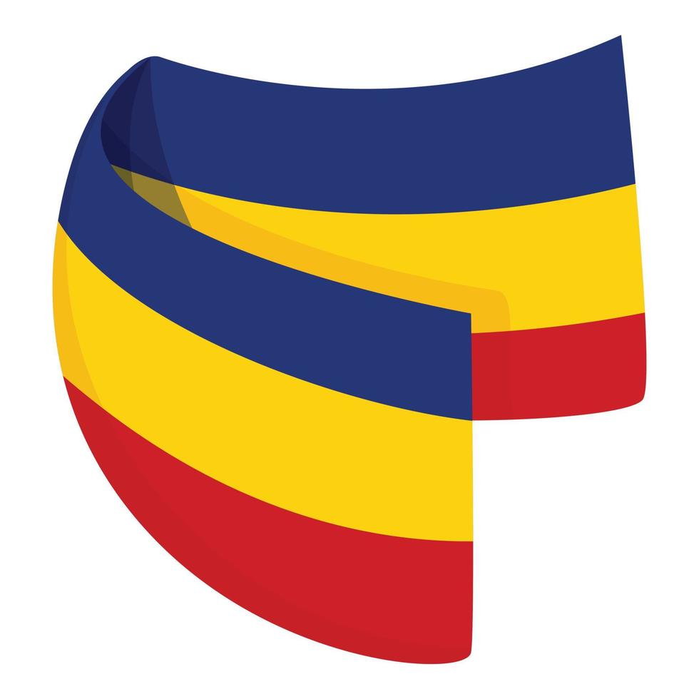 Rumänien Stadt Flagge Symbol Cartoon Vektor. rumänische Karte vektor