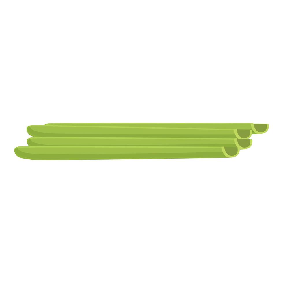 Spirulina-Sticks Symbol Cartoon-Vektor. Algenpflanze vektor